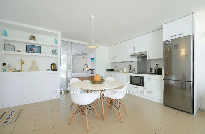"Charming Apartment with Sea View in Mon Choisy, Trou aux Biches - Fully Furnished, Communal Pool - Close to Amenitie...