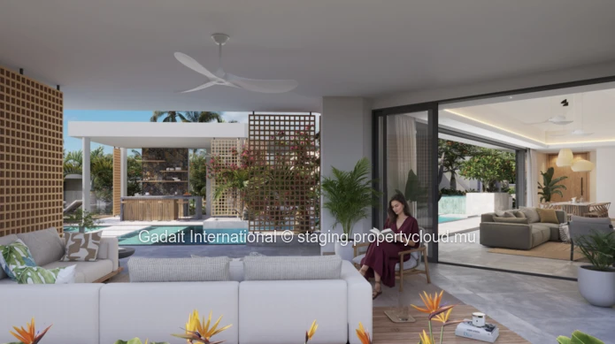 For sale exceptional contemporary villa in the Bel Ombre estate, in the south of Mauritius