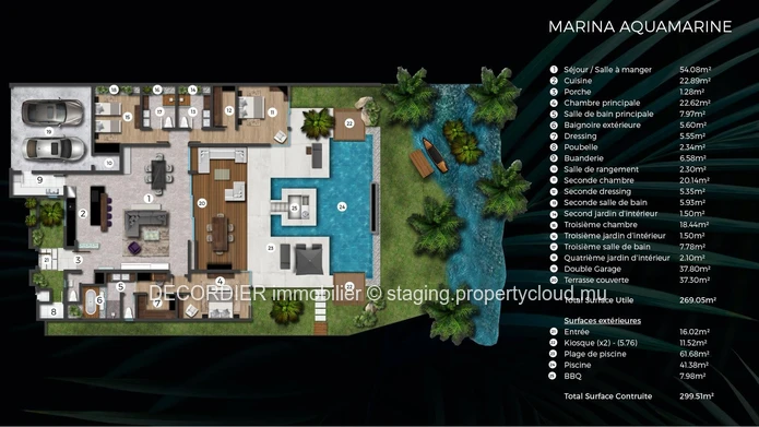 For sale - Cap Malheureux, luxury and elegant villa with breathtaking views of the Coin de Mire