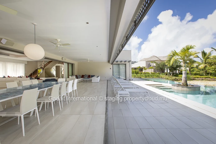 Villa contemporaine haut de gamme à Anahita, golf & spa, piscine privée, jardin tropical