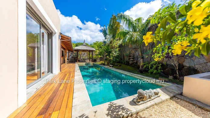 Elegant Bali-Style 3-Bedroom Villa with Pool and Kiosk