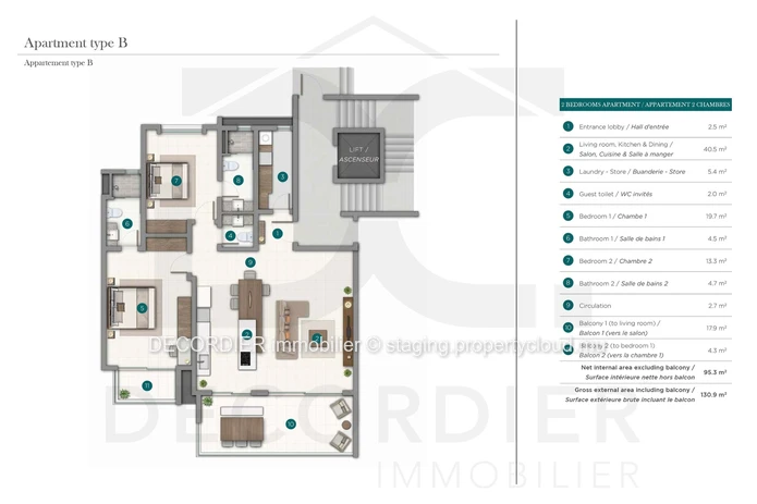 Stylish apartment in Pointe aux Canonniers