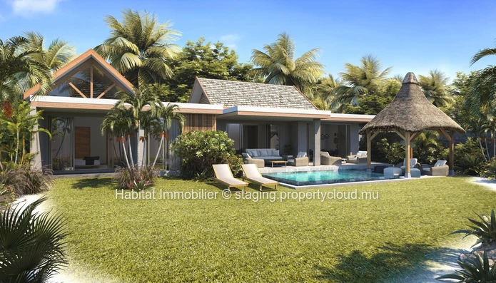 Project of new luxurious villas of 227 m² on a plot of land of 630 m², located in the heart of Pointe d'Esny