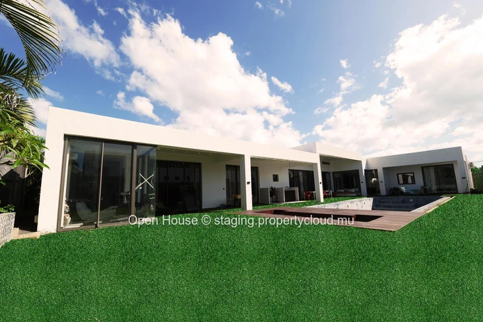 Villa PDS à vendre à Grand Baie, 492m² habitables, terrain 851m², 4 chambres, piscine privée, caractéristiques extéri...