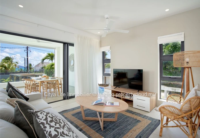 Magnifique Appartement REZ+2 à vendre à Pointe aux Canonniers, 131m², 3 chambres, piscine commune, proche écoles, par...