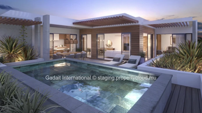 Luxury Residence: 2-Bedroom Apartment on the First Floor in Pereybère