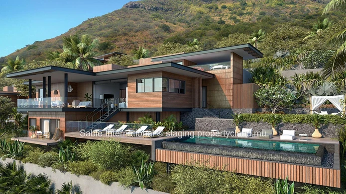 Luxury Villa PDS with Stunning Sea Views in Tamarin, Rivière Noire - Black River | 4 Bed, 3 Bath, Pool, Gym 