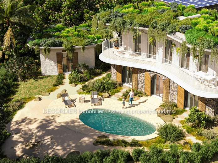 Sublime villa avec vue sur une des plus belles Baie de l'île Maurice