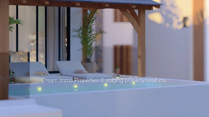 Penthouse Moderne Avec Toit Terrasse Et Piscine Privee Proche Mer A Pereybere - Ile Maurice