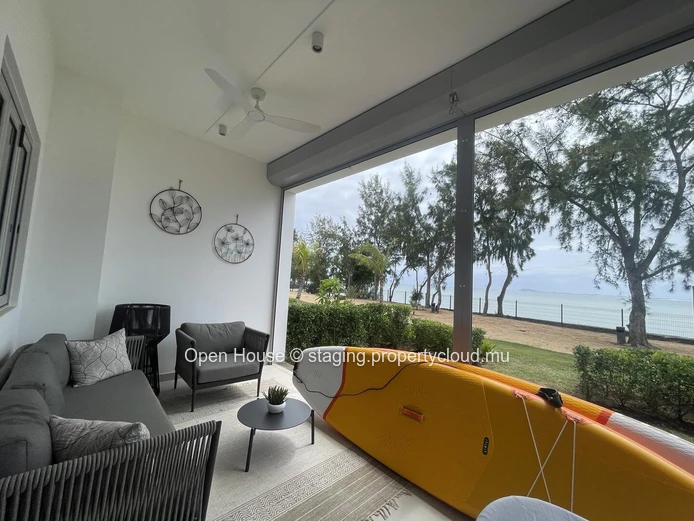 Stunning Beachfront Apartment for Rent in Grand Gaube with Luxury Amenities - Fully Furnished, Amazing Sea Views, and...