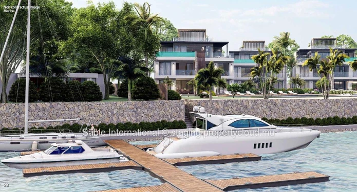 Appartement R+2 à vendre, situé à Grand Baie, 140m², 3 chambres, piscine commune, vue mer