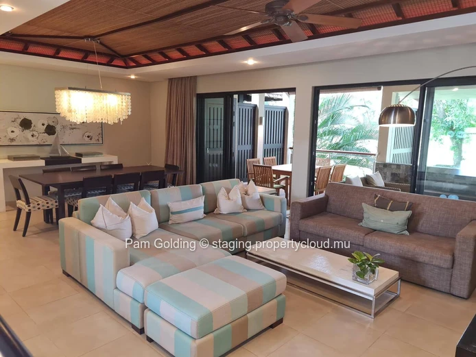 À vendre : Appartement 3 chambres avec vue sur le trou n°9 – Anahita Golf Estate, Beau Champ