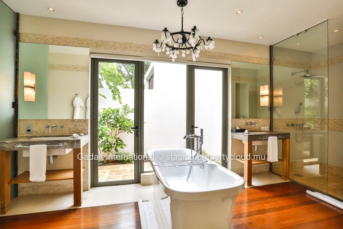 Contemporary villa with pool and tropical garden for sale | Anahita Golf & Spa Resort Beau Champ