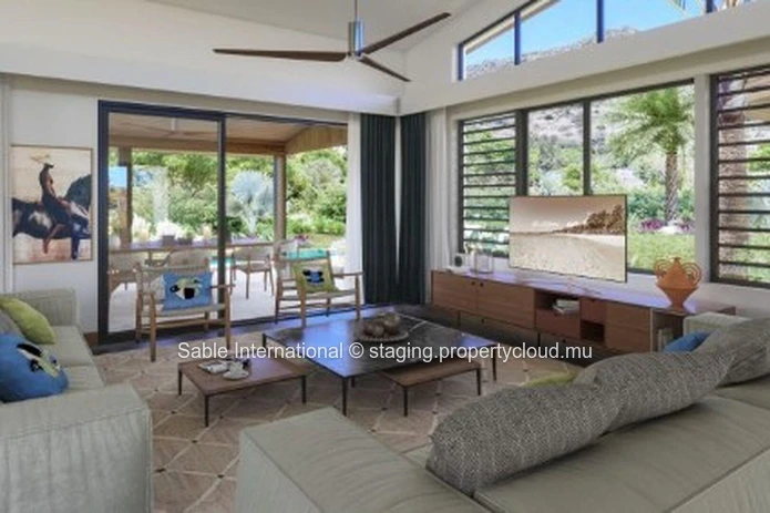 Villa PDS à vendre à Tamarin, 267m² habitables, 375m² de terrain, 4 chambres, bureau, piscine privée.