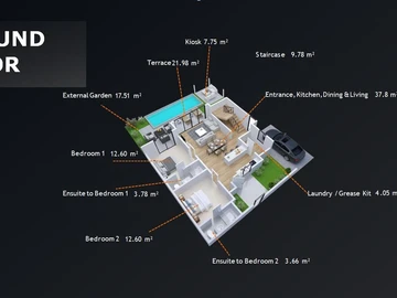 Villa de 3 Chambres