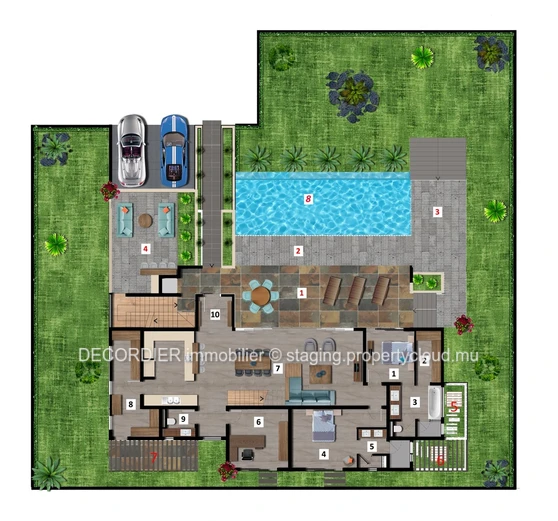 Villa near the Golf de Mont Choisy
