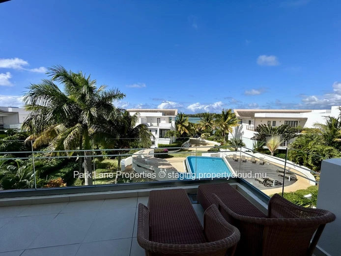 Luxurious Beachfront Apartment with Stunning Views and Communal Pool in Haute Rive, $800K