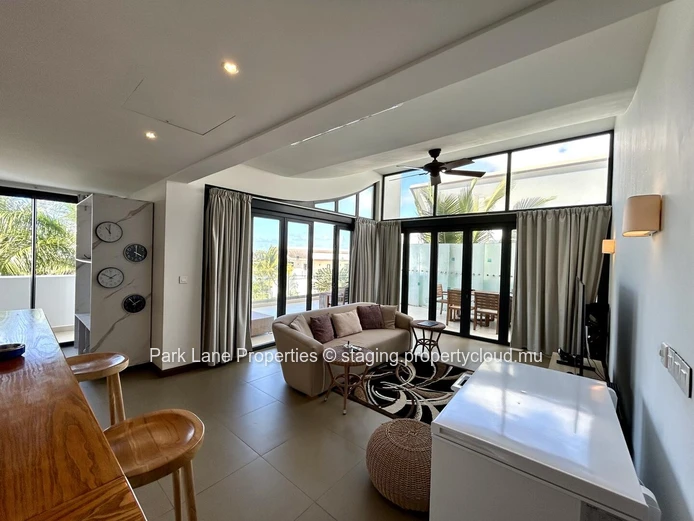 Luxurious Beachfront Apartment with Stunning Views and Communal Pool in Haute Rive, $800K