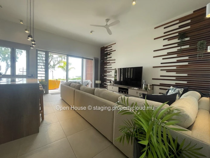 Stunning Beachfront Apartment for Rent in Grand Gaube with Luxury Amenities - Fully Furnished, Amazing Sea Views, and...
