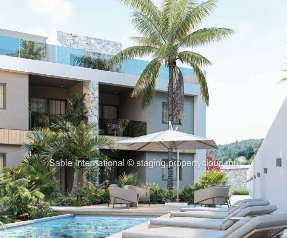 Luxury Penthouse with Private Pool in Tamarin, Rivière Noire - Black River. Close to schools, shops, and golf course. 