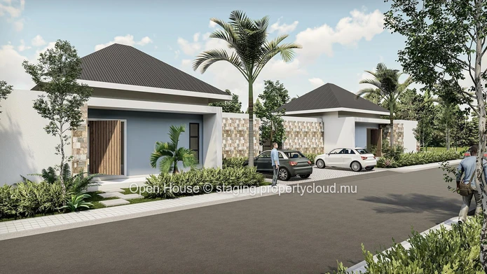 Villa PDS à St Antoine, île Maurice nord. 500m de la mer, 3 chambres, 3 salles d'eau dont Master. Piscine privée. (Mandat exclusif)